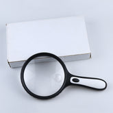 XT-4986E Handheld With Light Magnifier 10 Times Acrylic Lens Portable Magnifying Glass, XT-4986E